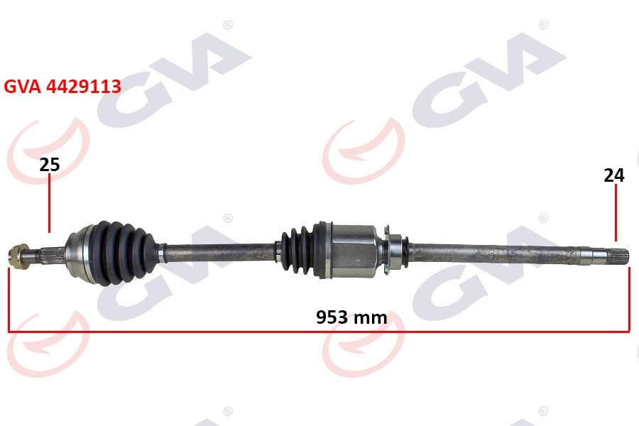 KOMPLE AKS SAĞ FIORINO 1.3 MTJ 07-13 953mm AKS LALE Lİ-GVA 4429113-51787180