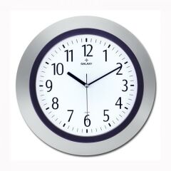 DUVAR SAATİ GRİ-MOR ÇERÇEVE ÇAP:33.8CM AKRİLİK BOYALI 2 RENK ABS KASA MİNERAL CAM SESSİZ AKAR MAKİNE PVC KADRAN KADRAN ÖLÇÜSÜ: 240MM KADRAN BASKI ALANI: 150MM-SAAT 116-G-SAAT 116-G