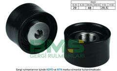 EKSANTRİK GERGİ RULMANI KÜÇÜK ESCORT V-VI-VII 92-00 - FIESTA III 92-95 -MONDEO 1.6i 16V-1.8i-BMS 033-928M6M250DC-6744307-F5RZ6M250B