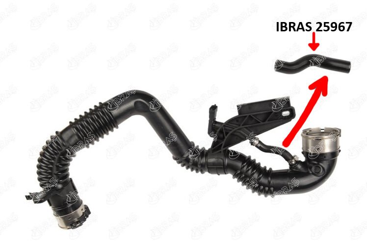TURBO BORUSU HORTUMU 33W22 NISSAN X-TRAIL III T32-T32R-T32RR 1.6 dCi ALL MODE 4x4-i NT32 R9M 2014-IBRAS 25967-144604BE2B-144604BE2C