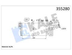 KALORIFER RADYATORU MERCEDES SPRINTER B901 B905 . VW LT 28-35-46-KALE 355280-A0028358901-2D0819031