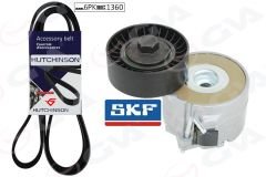ALTERNATÖR GERGİ KİTİ KÜTÜKLÜ ASTRA J 10 CORSA D 06- CORSA E 14- 1.3CDTI K016PK1360 DTE-DTC-GVA 59A9026-6340676-636166-51821653-4708770