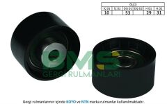 EKSANTRİK GERGİ RULMANI DOBLO 01- -BRAVA-BRAVO 96-01 -PALIO 00- -MAREA 96- -PUNTO 1.9TD-JTD-BMS 084-55187100-7763644-60813590