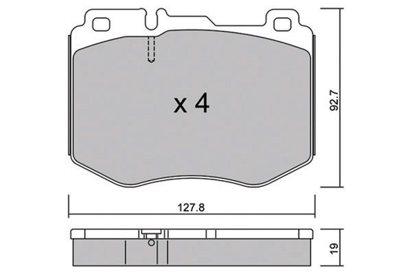 FREN BALATASI ON MERCEDES W205 S205 C205 A205 W213 S213 C238 A238-BOSCH-A0084201820