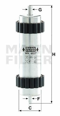 YAKIT FİLTRESİ A4-A5-A6-A7 2.0 3.0 TDI 12-MANN WK6037-4G0127401