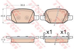 ARKA FREN BALATASI FIAT 500L 12 0.9 1.3DMTJ 1.4 1.6D MTJ-TRW GDB2002-77366456-77366457-77366993