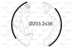 ARKA PABUÇ BALATA CIVIC 1.4 1.5 1.6 94-2.01 ROVER 200 400 25 45 MG CABRIOLET COUPE 203x38-VALEO-43015SP8000-04431ST3E00-SFS100090