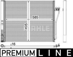 KLIMA RADYATORU PREMIUM LINE BMW F01 F02 F03 F04-MAHLE AC568000P-64509109724-64509391491