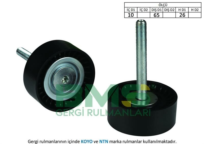ALTERNATÖR GERGİ RULMANI DOBLO-FIORINO-LINEA-NEMO-BIPPER-COMBO 1.3 DMultijet 10-BMS 428-51837960-55275618