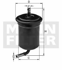 YAKIT FILTRESI BMW B47 B57 G20 G30 G11 G12 G01 G02 G22 G32 G14 G05 G07-MANN WK5017-13328591019