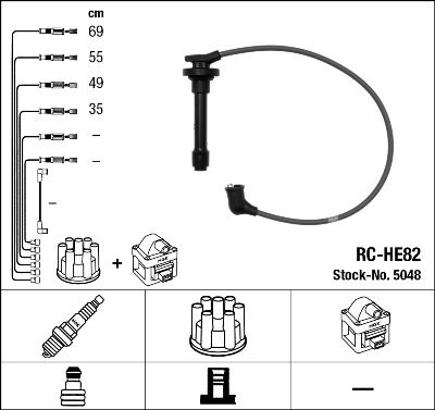 RC-HE82 ATEŞLEME KABLOSU-NGK