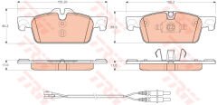ÖN BALATA 508 SW 1.6 VTI 1.6 THP 1.6HDI 2.0HDI 2.2HDI 11/10 283mm CAP-TRW GDB1929-4254.A6-1610100580