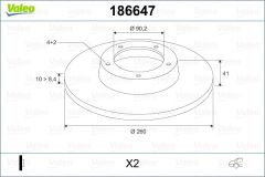 ARKA FREN AYNASI VOLVO S40 1.6 1.8 1.9D 2.0 V40 95-04 CARISMA 00-06 PRATON 01-07 260-4DL-VALEO-MB699288-MB699289-30872940