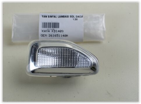 ÇAMURLUK SİNYALİ SOL DACIA LOGAN II 12 SANDERO II 12 DOKKER 12 STEPWAY 12-KAYA KD1409-261651140R