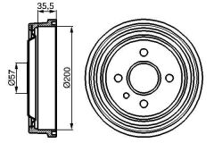ARKA KAMPANA ASTRA F 1.4i-1.6i 91 98 KADETT 79 91 228x200x38x100x56 4DL-BOSCH-568053-568058-90086194-90193915