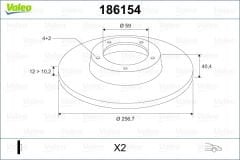 ON FREN DISKI TEMPRA-TIPO-MAREA-BRAVA-BRAVO 96 ALFA ROMEO 145-146 LANCIA DELTA-YPSILON 257x12x4DL-VALEO-46820655-71738373-7663466-46554302