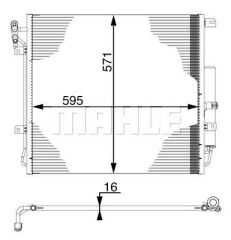 KLIMA RADYATORU DISCOVERY 3 L319 05 09 RANGE ROVER SPORT I L320 05 13-MAHLE AC759000S-JRB500030 LR018404