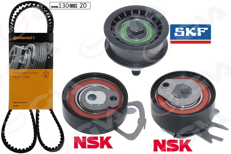 TRİGER SETİ 130x20 POLO-CORDOBA-GOLF4-FABIA-BORA 1.4-1.6 16V BCB-BBY-BUD-BBZ-BKY-AHW-AJV-AZD-CGGB 5 PARÇA-GVA 59T7510-036198119A-036198119C-036198119E