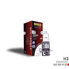 NIKEN H3 55W HALOJEN AMPUL PK22s 12V-NIKEN 0620010102
