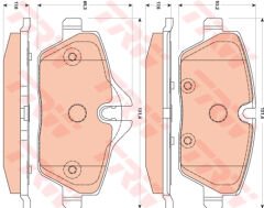 ÖN BALATA MİNİ R56 06-11 R57 09 11 R59 12 R55 07 12 R58 11 ONE COOPER CLUBMAN RODSTAR-TRW GDB1870-34116772892