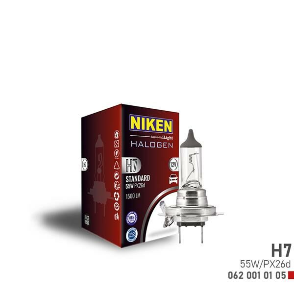 NIKEN H7 55W HALOJEN AMPUL PX26d 12V-NIKEN 0620010105