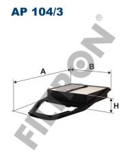 HAVA FİLTRESİ CIVIC VII 1.4-1.6-1.7 ie VTEC- 2.0 Type-R 01-05-FILTRON AP104.3-17220PLC000-17220PLCY00