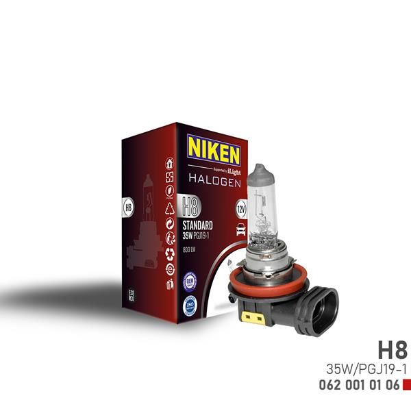 NIKEN H8 35W HALOJEN AMPUL PGJ19-1 12V-NIKEN 0620010106