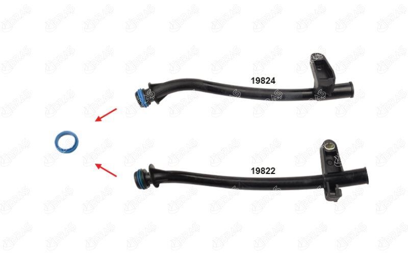 YAĞ SEVİYE ÇUBUĞU BORUSU CONTASIOK İLE GÖSTERİLEN CONTA FORD FIESTA JV TD 1.8 RTN-RTP-RTQ 00-03-IBRAS 19821-7T1Q6K815AA-YS6Q6K815AC-1406186