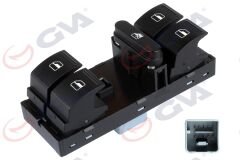 CAM AÇMA ANAHTARI ÖN SOL VWAG TÜM MODELLER 04-12 DÖRTLÜ-GVA 8075050-1K4959857B