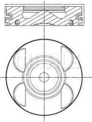 PISTON SEGMAN STD 88.00mm MERCEDES OM646 W204 W211-MAHLE 001PI00183000-A6460300517-8713640030