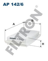 HAVA FİLTRESİ COROLLA 1.4D-2.0D-4D-2.0 D46 AVENSIS 2.0D-4D 04-FILTRON AP142.6-1780127020-178010G010