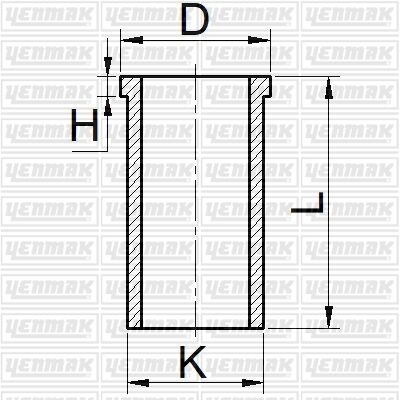 MOTOR GÖMLEĞİ PARTNER YM DW8 82.20 ÇAP STD-YENMAK 51-65866-000