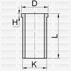 MOTOR GÖMLEĞİ PARTNER YM DW8 82.20 ÇAP STD-YENMAK 51-65866-000