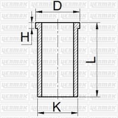 MOTOR GÖMLEĞİ FLANSLI PARTNER XUD9 83.00 ÇAP STD-YENMAK 51-65885-000