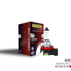 NIKEN H11 55W HALOJEN AMPUL PGJ19-2 12V 64211-NIKEN 0620010109-7701049263-6216.A3