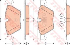 ÖN BALATA BMW 1 E81-E87 -BMW 1 COUPE E82 -BMW 1 CABRİOLET E88 -BMW 3 E90-E91 -8D 02/2006--TRW GDB1810-34116777772-WVA23794