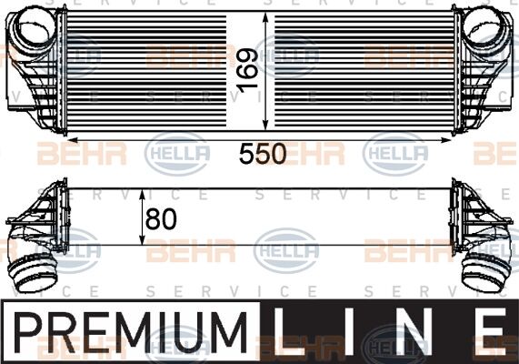 TURBO RADYATORU BMW B47 N47 N57 F10 F11 F12 F01 F02 F03 F04 PREMIUM LINE-MAHLE-17517812016