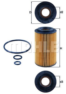 YAG FILTRESI MERCEDES OM651 W176 W246 W204 W205 C205 C117 W212 W447 B906 B907 B910-MAHLE-A6511800109