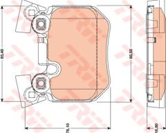 FREN BALATASI ARKA BMW E81 E82 E88 E90 E92-TRW GDB1795-34216791421