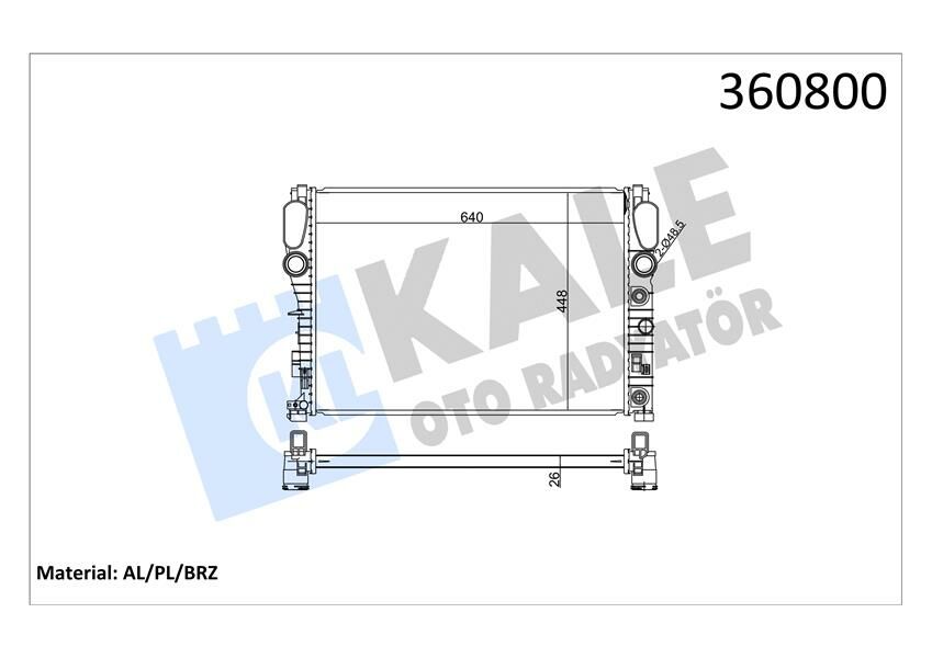 MOTOR SU RADYATORU MERCEDES M272 OM646 C219 W211 S211-KALE-A2115001302