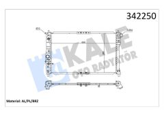 RADYATÖR DAEWOO LANOS CHERY CHANCE-SEN S AL-PL-BRZ-KALE 342250-96182260-P96182260
