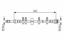 FREN HORTUMU IVECO DAILY IV-V-VI 06 340MM-BOSCH 1987481667-504175595-504175594