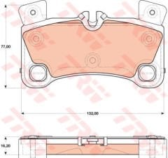 ARKA BALATA TOUAREG 4.2 V8 FSI-6.0W12-5.0 R50 TDI 05-10 Q7 3.6FSI-4.2FSI-3.0TDI-6.0TDI 06 10-TRW GDB1775-7L0698451E-7L0698451F-95535293961