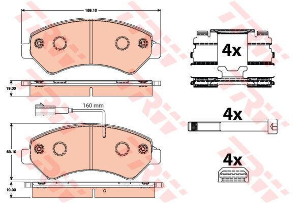 ÖN FREN BALATASI BOXER-DUCATO-JUMPER 06 16-TRW-1623842580-4254.63-4254.64-77366021