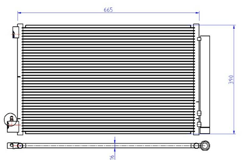 KLİMA KONDENSERİ OPEL INSİGNİA 1.6İ-2.0 CDTI 08 666X392X16 OTO.-MEK.-ORIS COP134016-13241737-1850134-13330217