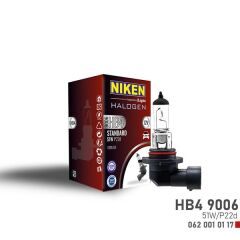 NIKEN 9006 HB4 51W HALOJEN AMPUL P22d 12V-NIKEN 0620010117