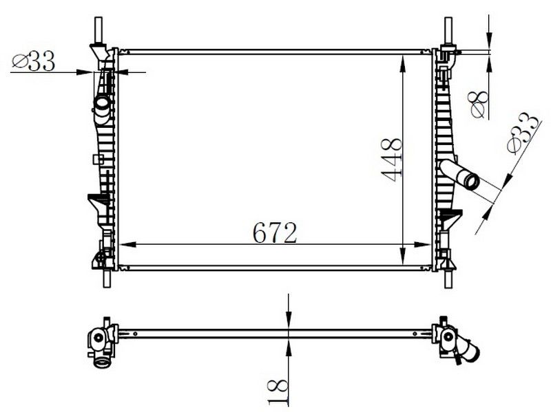 MOTOR SU RADYATORU TRANSIT V347 2.2TDCI 2.4TDCI 06 14-ORIS BFR186018-7C118005AB-1595061