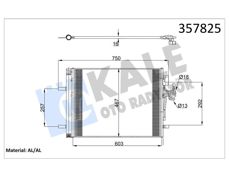KLIMA RADYATORU 224DT 204PT DISCOVERY SPORT L550 14 FREELANDER 2 L359 06 14 R.R EVOQUE L538 11 19 VOLVO S60 2 S80 2 V60 1 V70 3-KALE 357825-LR034171-30794562-31274157