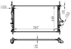 MOTOR SU RADYATORU TRANSIT TUORNEO CUSTOM V362 V363 2.2TDCI 100PS 125PS 135PS 140PS 155PS 12-ORIS BFR177018-BK218005CC-1789645