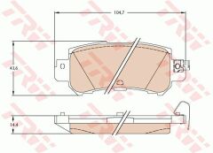 DİSK FREN BALATASI ARKA CX-5 2011-TRW GDB3539-K0Y12648Z